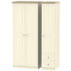 Venice Tall Triple Wardrobe with Drawer Wardrobe